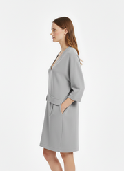 Abito corto grigio Bravaa