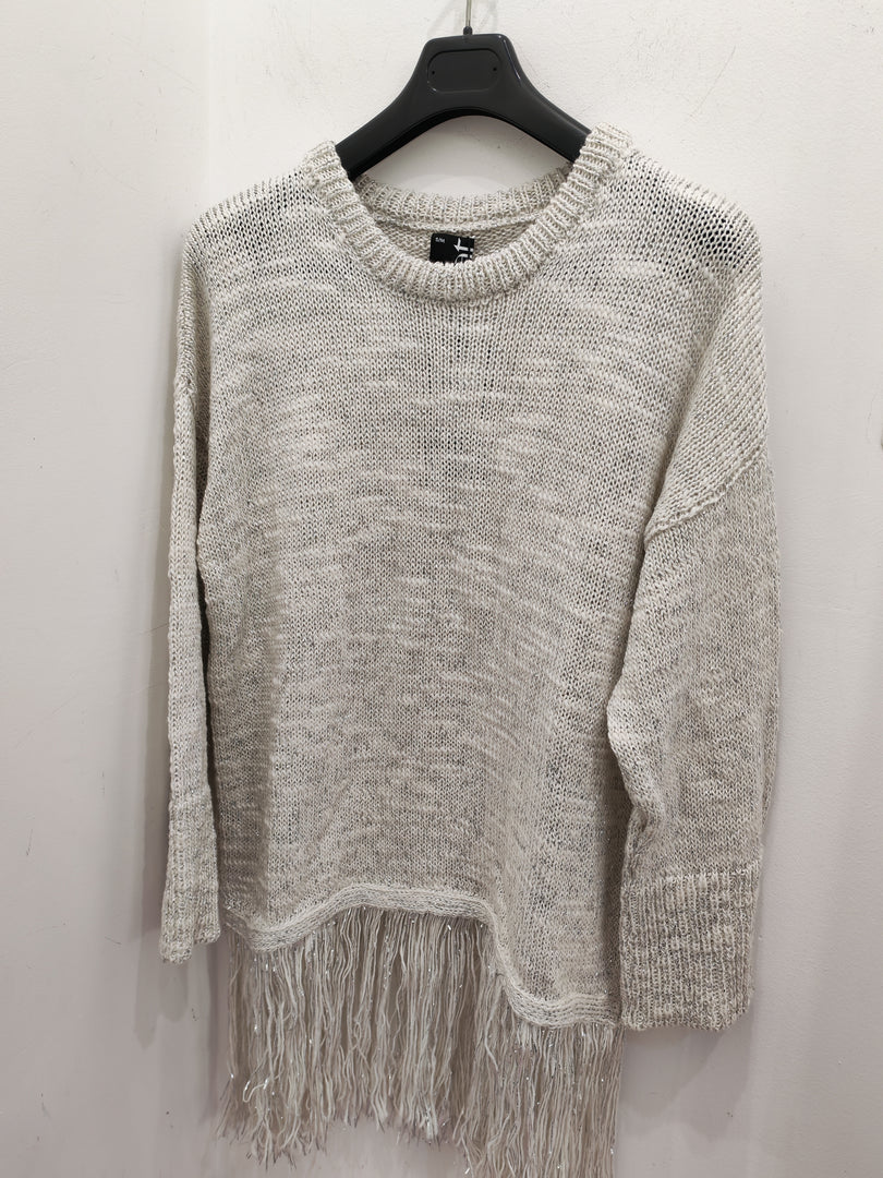Maglione con frange
