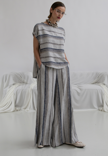 Pantalone a righe Bravaa