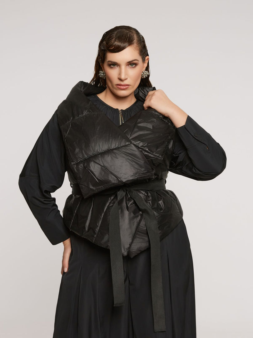 Gilet imbottito smanicato nero